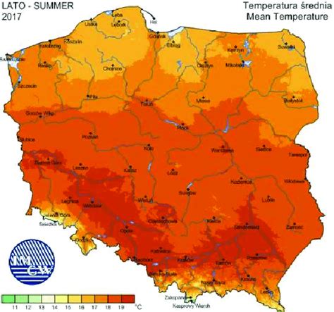 current temperature in poland.